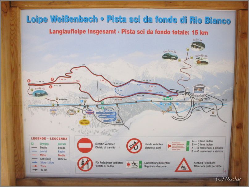Schemat caej trasy w Weissenbach. Po podliczeniu wyszo mi jakies 60km za cay dzie :)