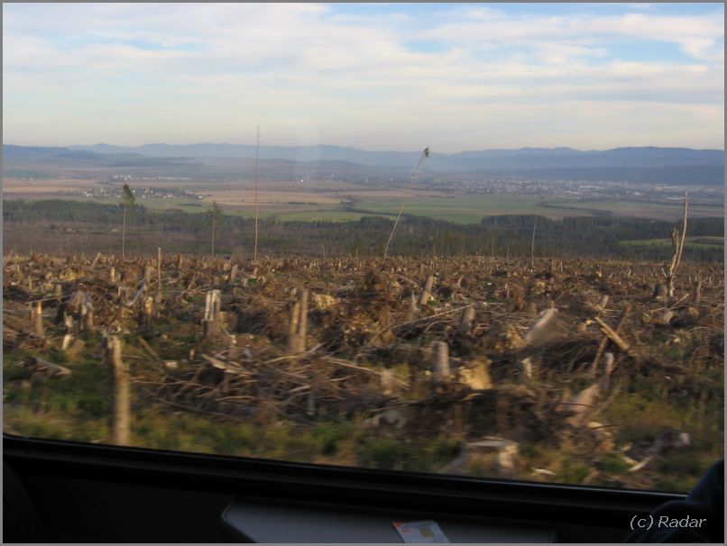 19.11.2004 - wiatr do 230 km/h wyama cay las od Strbskiego plesa do Tatrzaskiej omnicy czyli pasmo ok 25km. Podobno 5mln metrw szeciennych drewna ;(